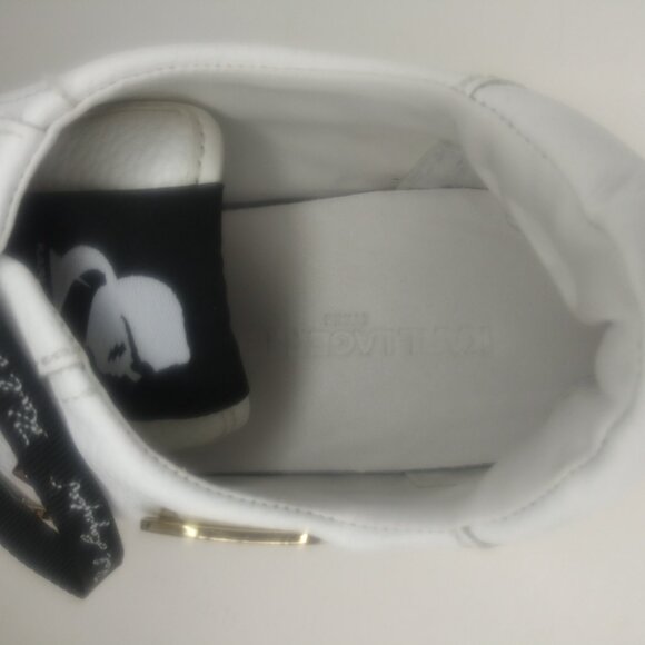 Karl Lagerfeld Paris Cate Pins Sneakers White Lace-up Size 6 Like New - Picture 7 of 8